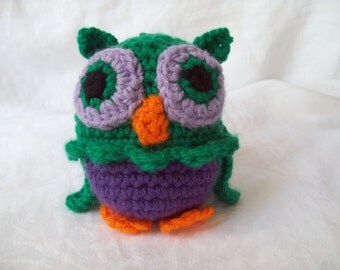 stuffed purple owl