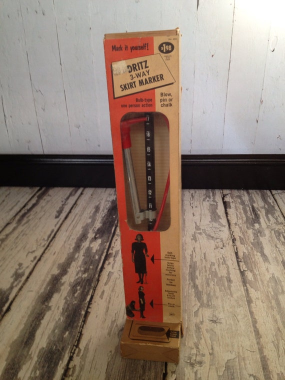 Vintage 1962 dritz 3way skirt hem marker