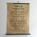 Vintage Pull-Down Chart- Germany- Educational Classroom Poster-Latienische Ausgangsschrift