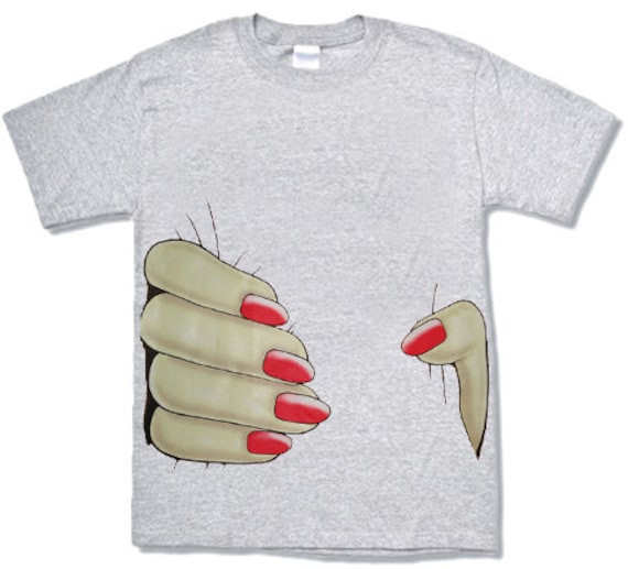 big hand squeeze t shirt