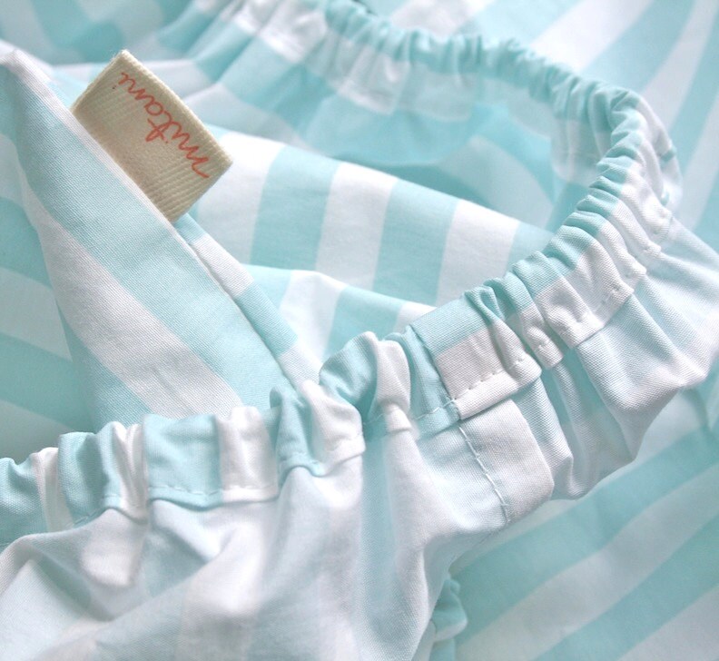 Organic cotton crib fitted sheet for boys girls or neutral