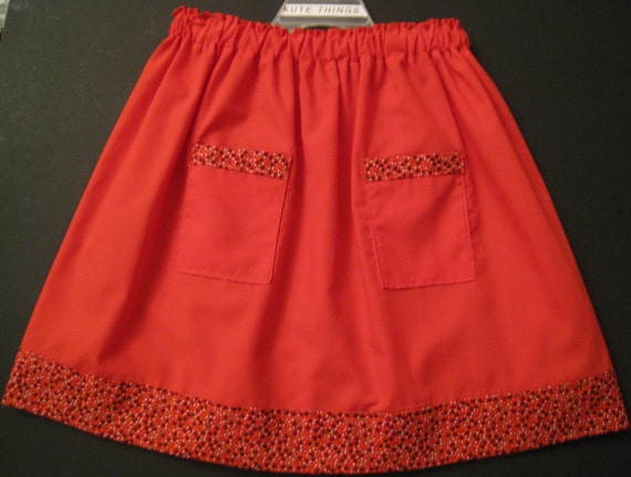 Skirt For Toddler Skirt size 6-7 toddler Red cotton Skirt