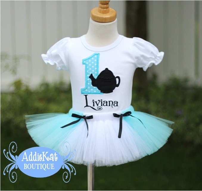 PERSONALIZED Teapot Birthday Tutu Outfit