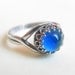 Mood Ring Sterling Silver 925 - (Antique) - 7 mm - High Quality - adjustable - new