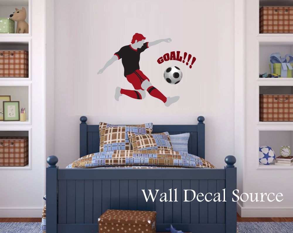 Soccer Wall Decal Boys Wall Decal Football Wall Decal