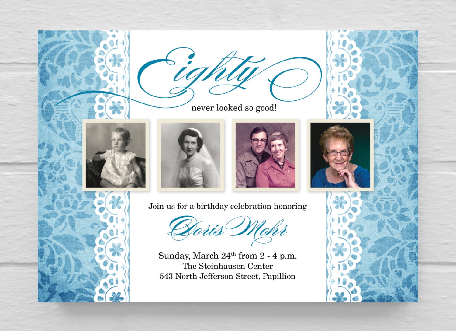 BIRTHDAY INVITATION // 30th 40th 50th 60th 70th 80th 90th