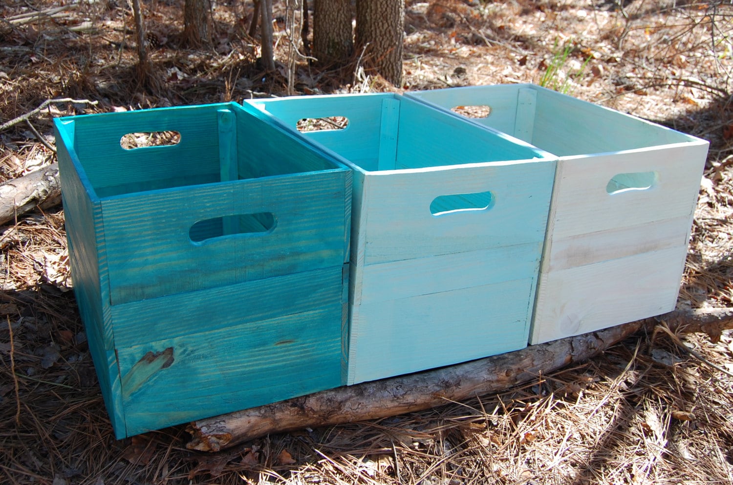 Wood Crates/ Pallet/ Wooden Crates/ Storage/ Turquoise Blue/