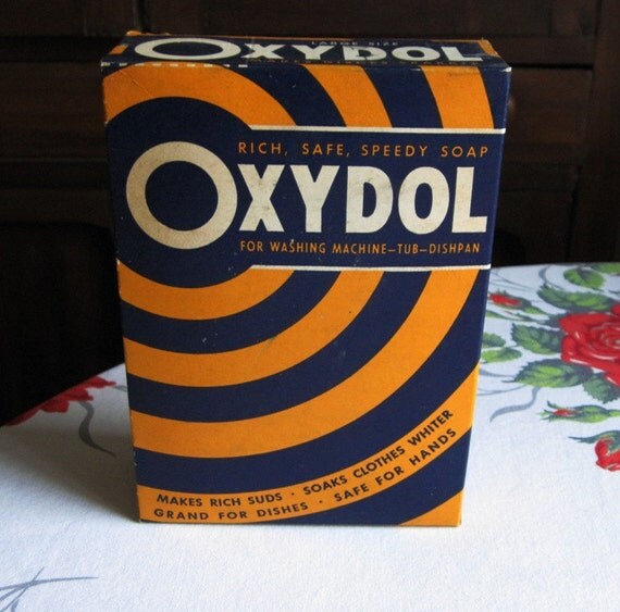 Vintage 1940's Oxydol Unopened Box of Washing Detergent