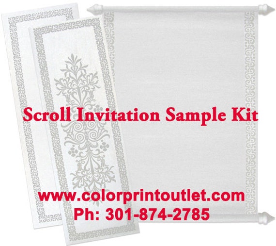 Scroll Invitation Kits 8