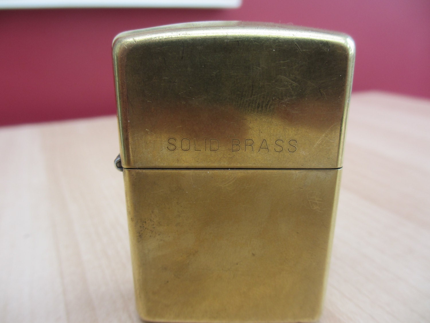 Vintage Zippo Lighter SOLID BRASS very rare