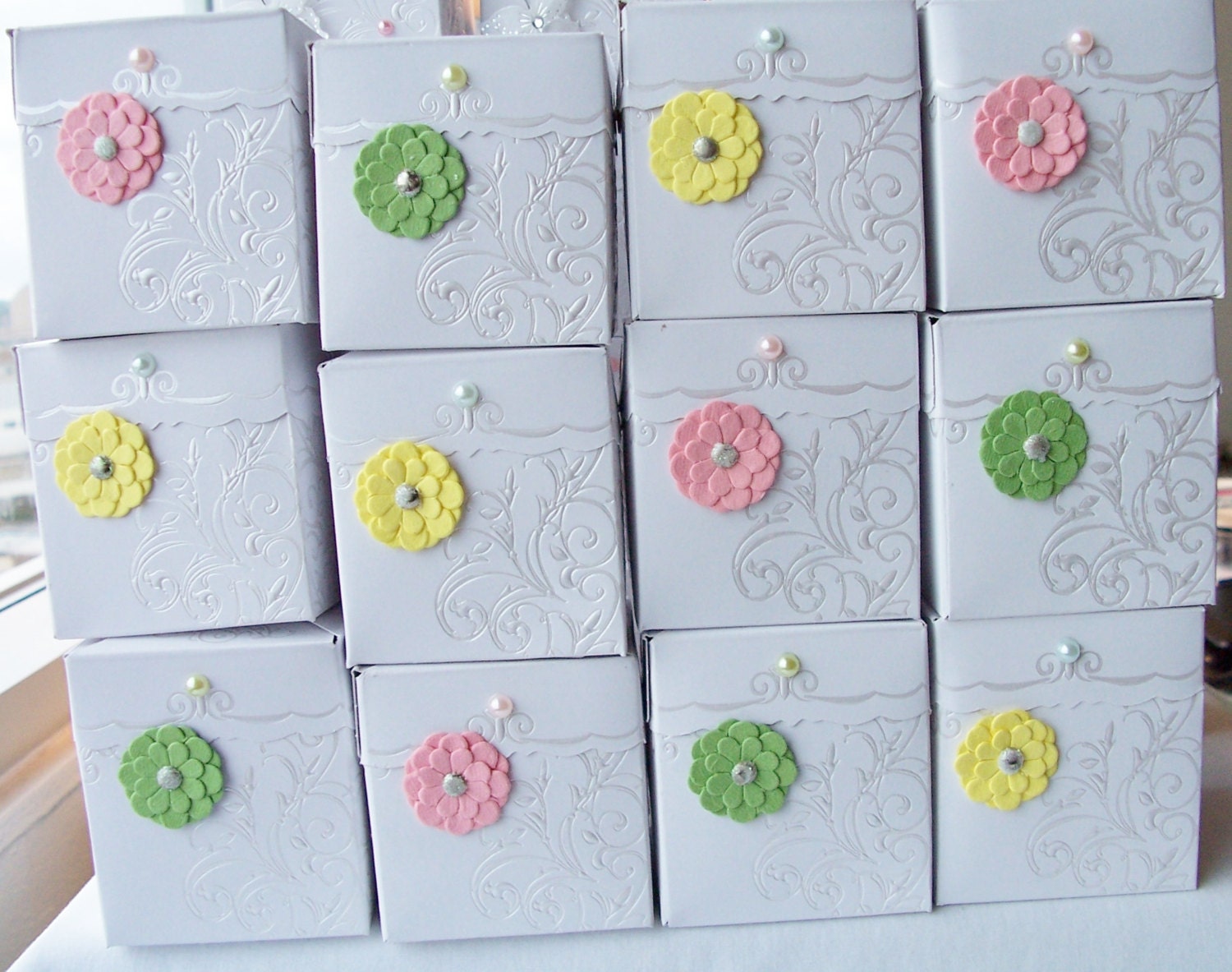 40 Flower party favour boxes birthday party favours garden