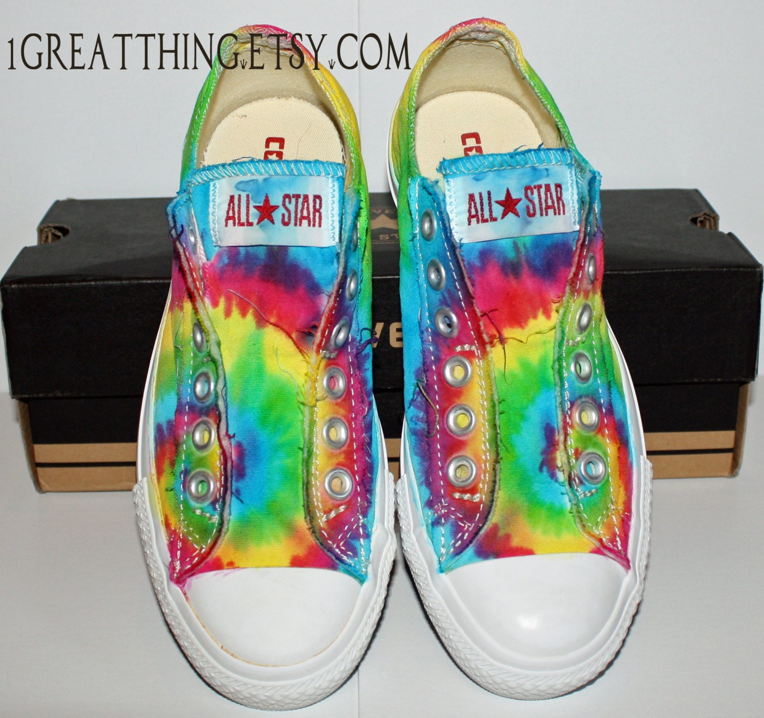 Converse Tie Dye Shoes hand dyed and custom made by One