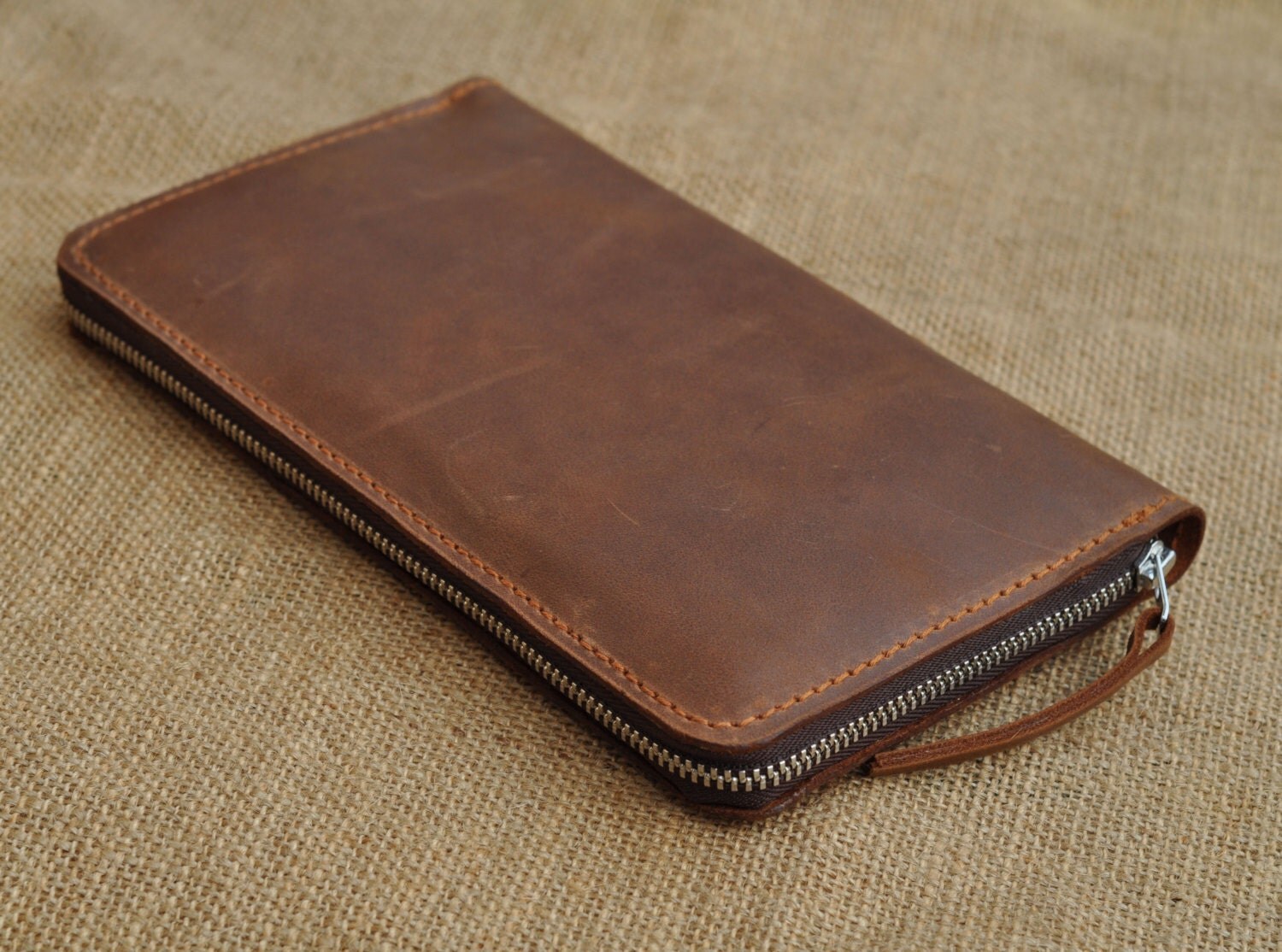 Long wallet Men wallet Leather purce-Instrument package