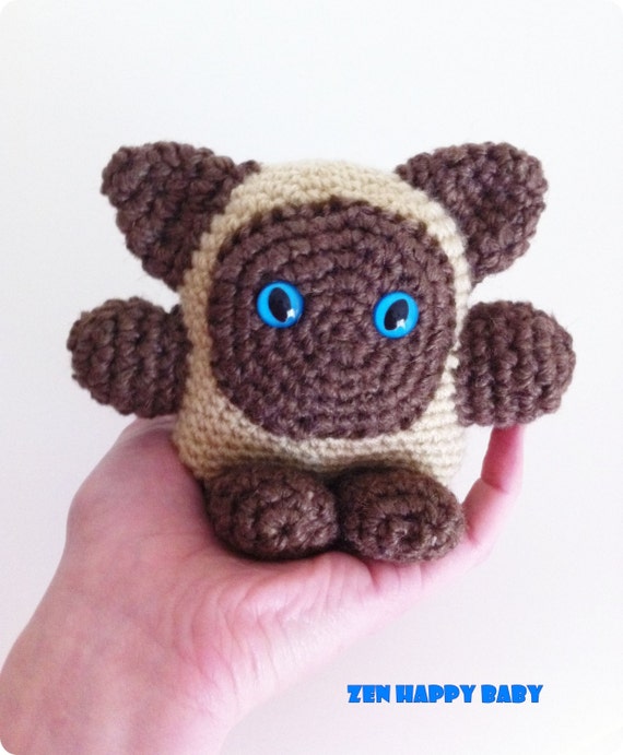 Funny Siamese Kitten Amigurumi Siamese Kitten Amigurumi Cat