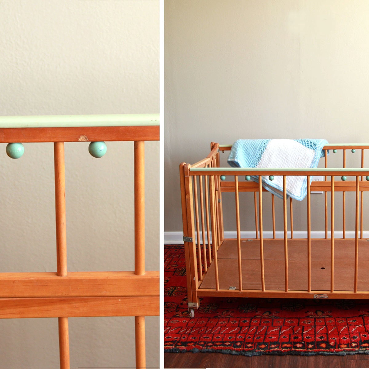 Vintage Wooden Baby Playpen By Abbott Company By CaprockBaby   Il Fullxfull.446336830 948i 