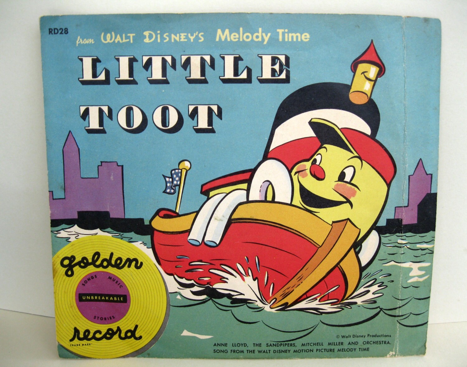 Little Toot 1951 Walt Disney Little Golden Record by SallyandLew