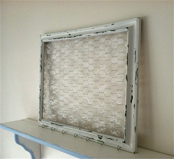 extra large shabby chic chicken wire frame with lace hair bow extra large shabby chic chicken wire frame with lace hair bow