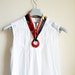 Scarf necklace. circle pendant, scarf cord necklace, Gift for her.