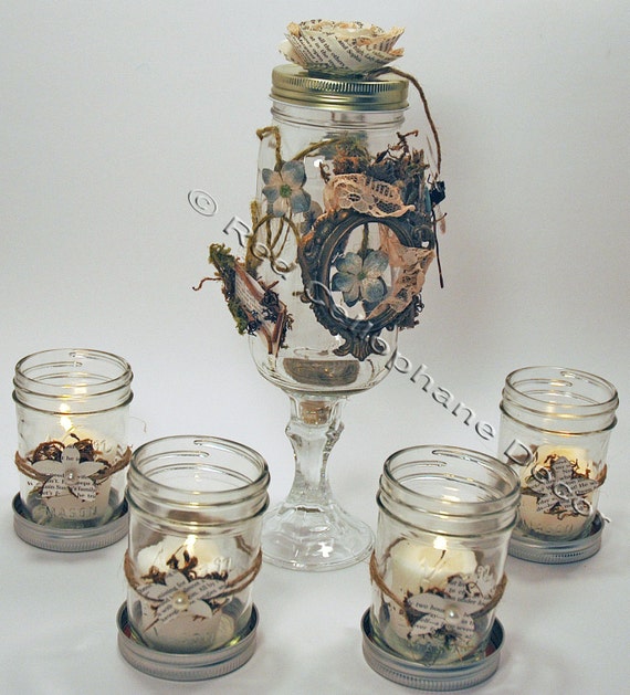 Rustic Shabby Chic Wedding Centerpieces 10