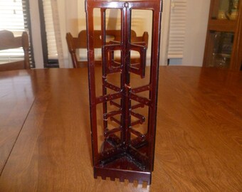 Vintage Amber Colored Jewelry Holder