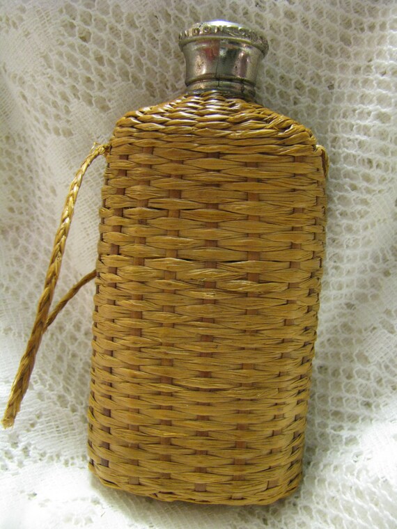 Vintage Yardley Perfume Bottle in Wicker Cover