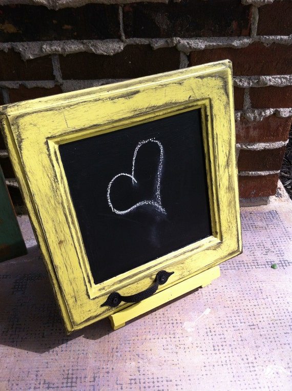 Any Color Distressed chalkboard with easel. Free by VeraJanesGifts