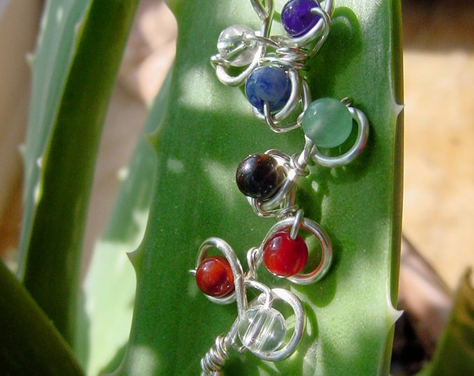 SALE ~ 7 Chakra Tree Pendant, Sterling Silver Upgrade, Gemstones, Balance, Harmony Chakra Jewelry, Reiki Jewelry, Gift Idea