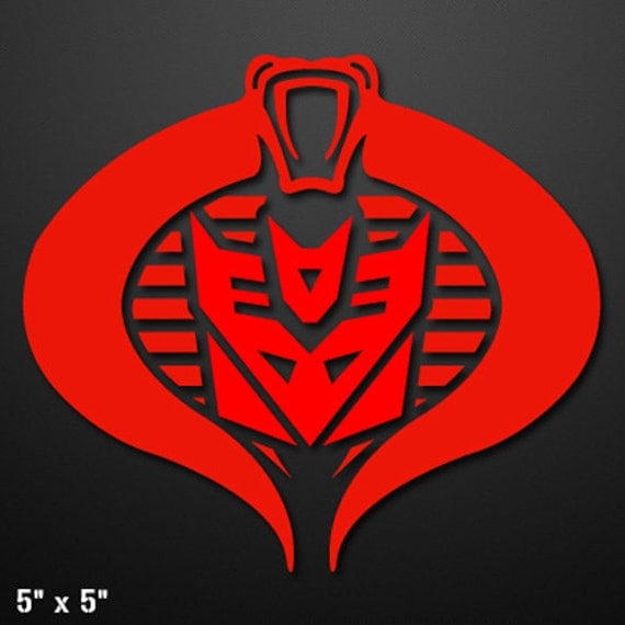 COBRA Decepticon custom vinyl Decal/Sticker