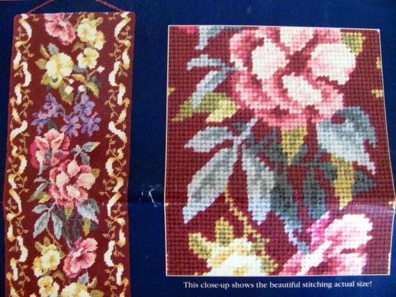 Needlepoint Floral Tapestry Bell Pull Kit by by TheNeed4Tweed