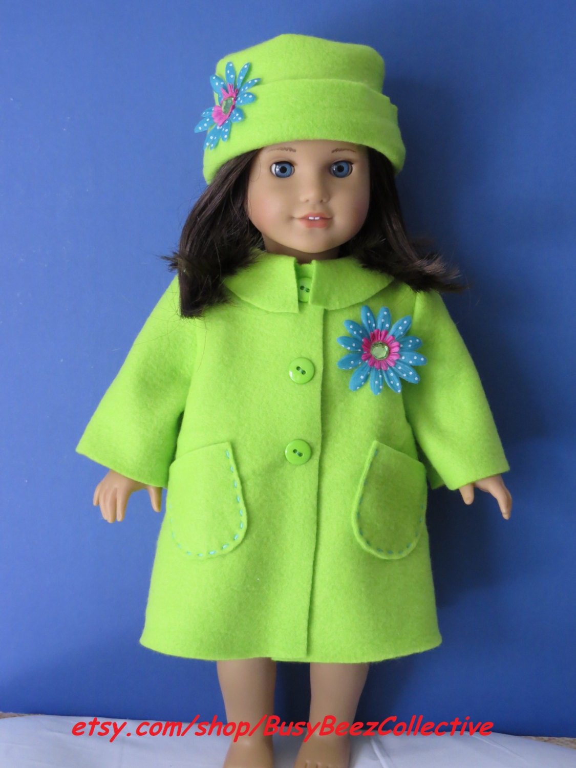 American Girl doll clothes coat hat set