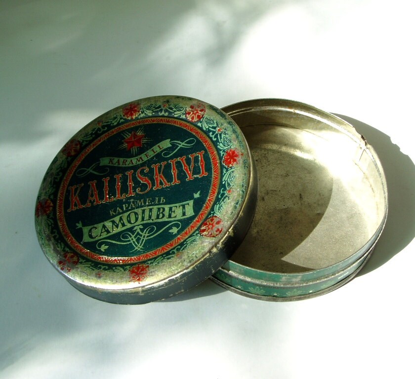 Download Vintage Tin Box Little Round Candy Box Gemstone by ... Yellowimages Mockups