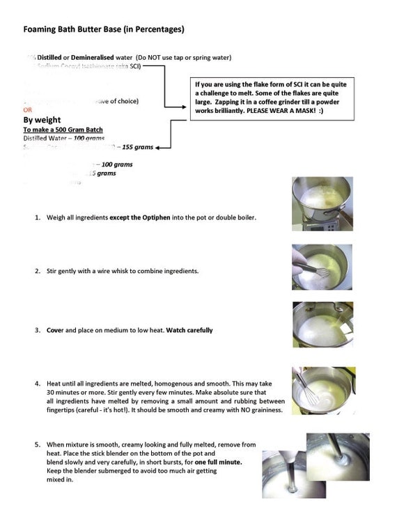DIY From Scratch Foaming Bath Butter Base pdf Ebook