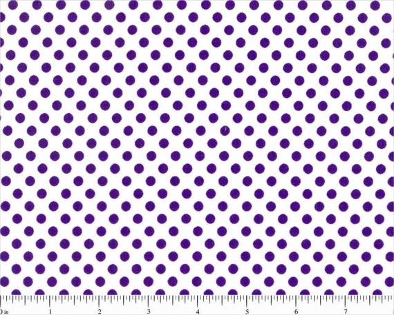 White with Small Purple Dots Lots-a-Dots by HoundstoothBoutique