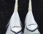 Feathered Earrings / Handmade