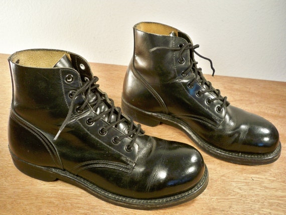 Vintage Biltrite Cork Soles Black Leather Vietnam Combat by Tyjahn