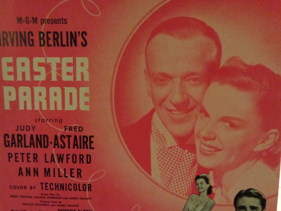 Items similar to Irving Berlin's EASTER PARADE Judy Garland and Fred ...