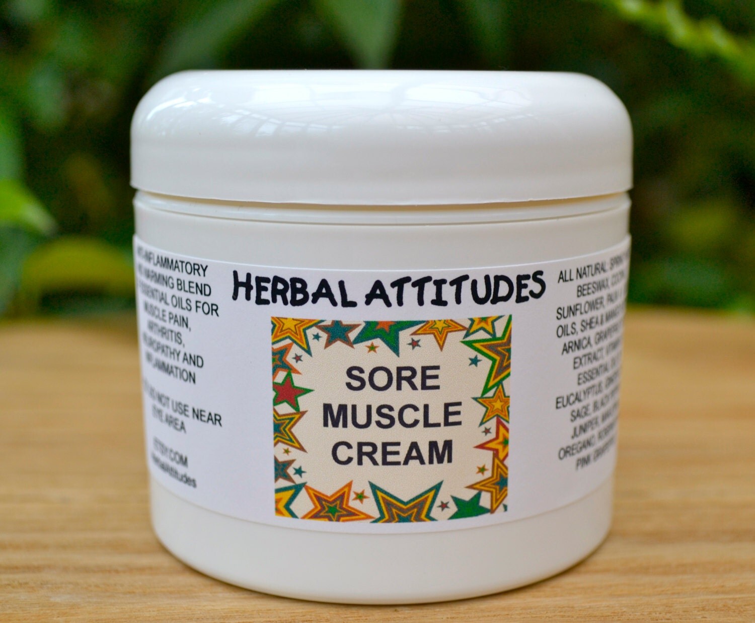 SORE MUSCLE CREAM with Essential Oils