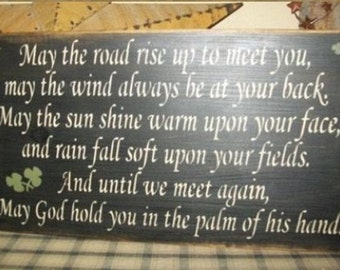 IRISH BLESSING primitive sign