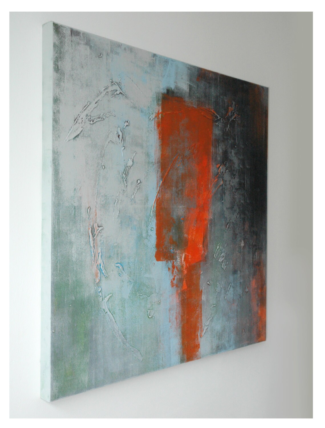 Original Abstract painting Orange Light Acrylic painting