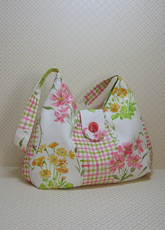 Shoulder Bag Womens Handbag Handmade Bag Laura Ashley