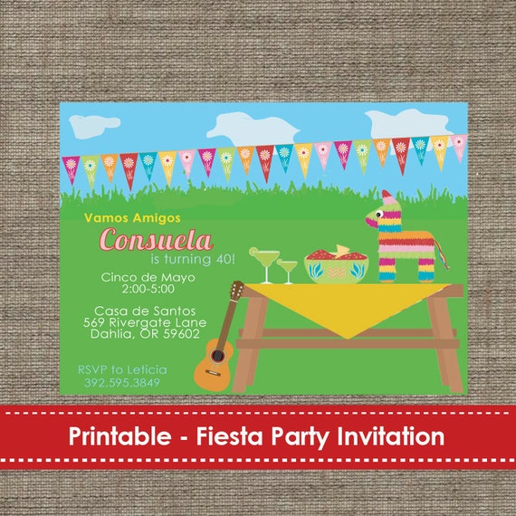 Free Printable Fiesta Invitations 10
