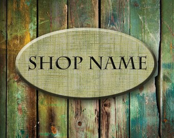 Etsy Shop Banner Set - Wood etsy banner, rustic etsy banner, grunge etsy banner, green wood etsy banner, vintage etsy banner