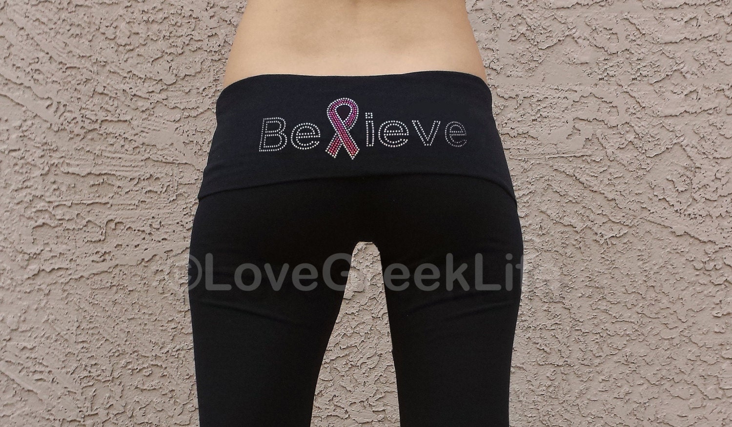 yoga pant brawl . Cancer Breast Yoga Custom Breast Awareness Pants Fight