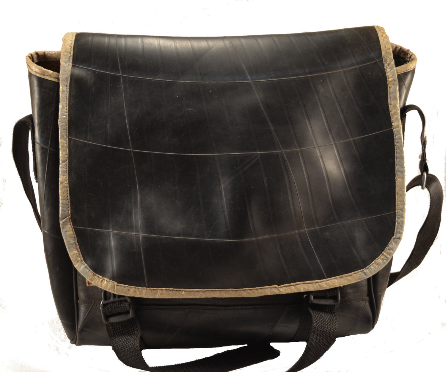 Recycled Tire Inner Tube Messenger Bag
