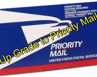 Up grade your order to Priority Mail