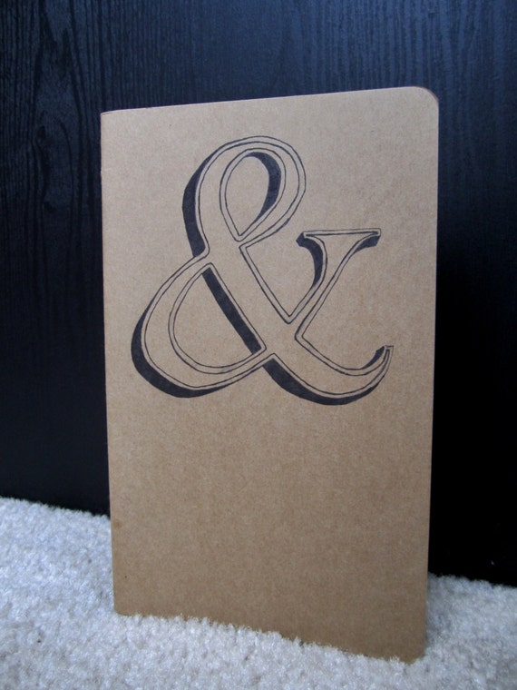 Customized Moleskine Notebook Ampersand