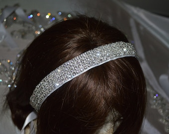 Best Seller Rhinestone Bridal Headband,Crystal Wedding Headband,Wedding Hair Accessories,5 Line Rhinestone,Bridal Hair,Hair Free Gift
