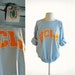 Vintage Light Blue Ucla Bruins Slouch Oversized Sweatshirt Los Angeles One size fits most