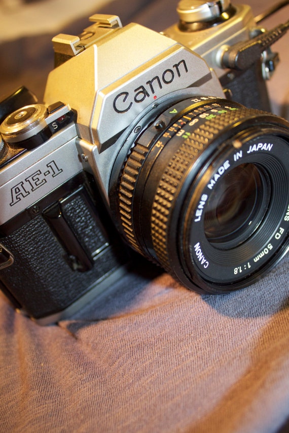 Vintage Canon AE1 Camera with Data Back
