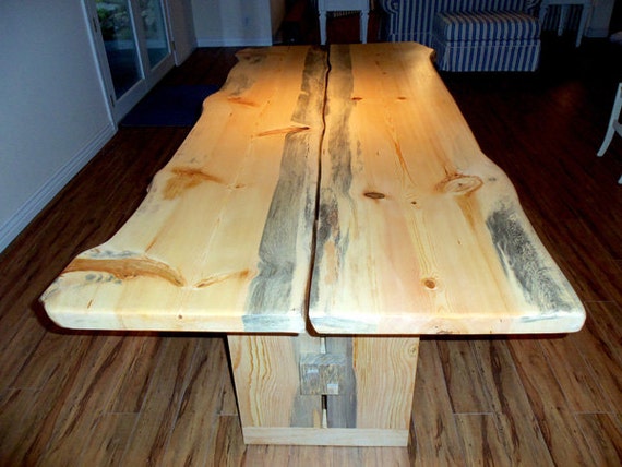 blue pine kitchen table